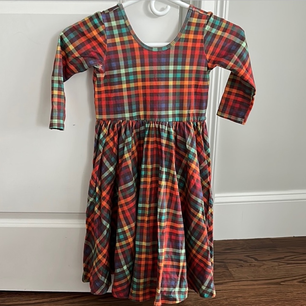 Alice + Ames Long Sleeve Ballet Dress Size 4 Retro Plaid in excellent condition!